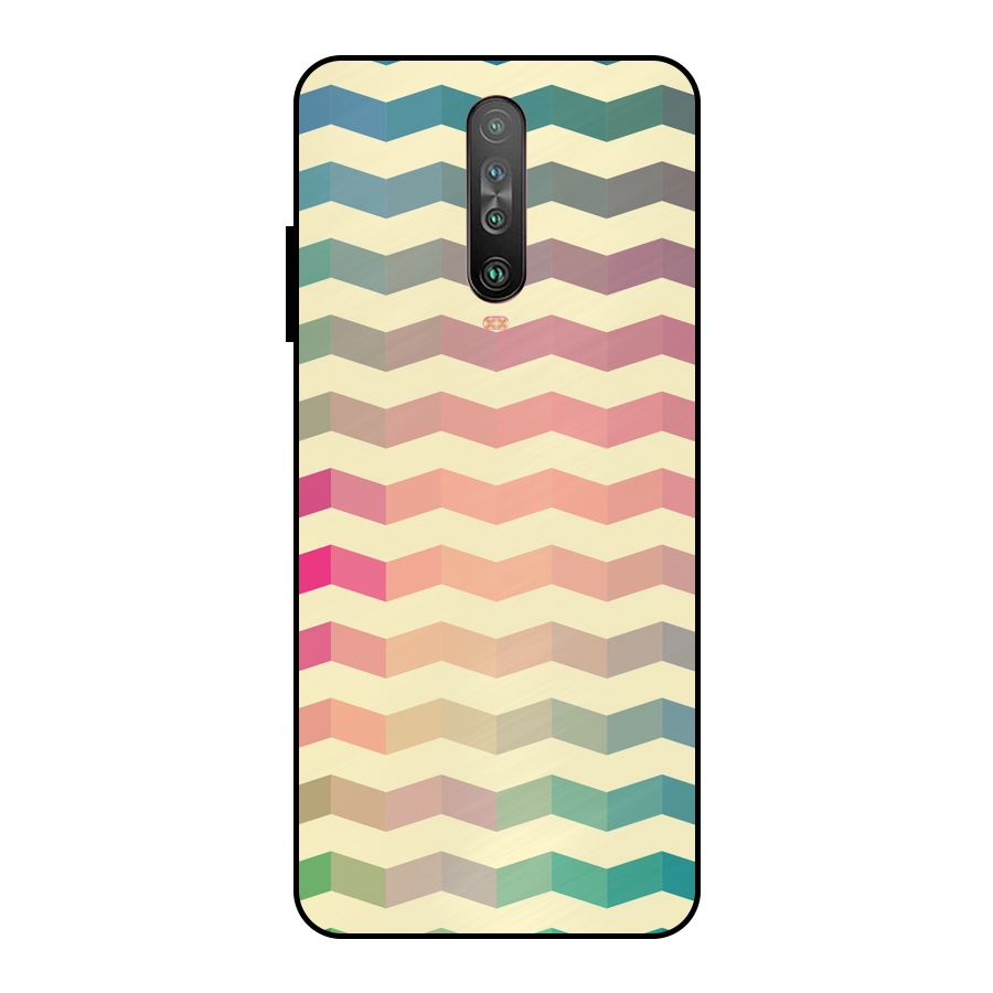 Seamless ZigZag Design Metal Back Case for Poco X2