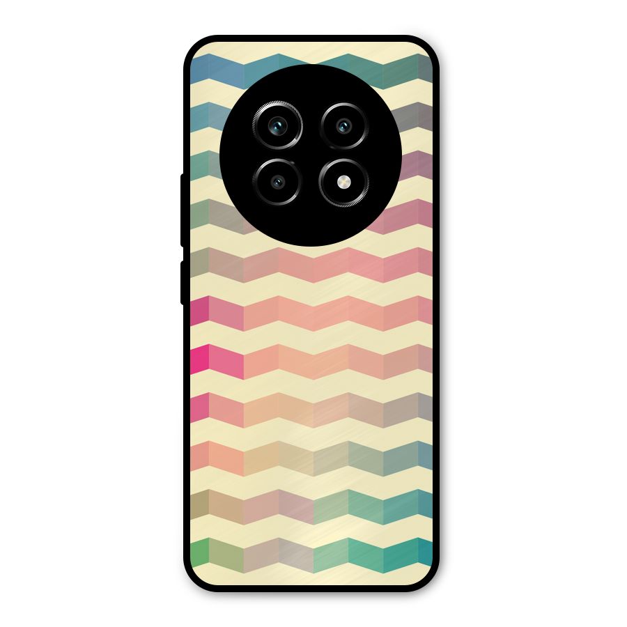 Seamless ZigZag Design Metal Back Case for Realme 13 Pro