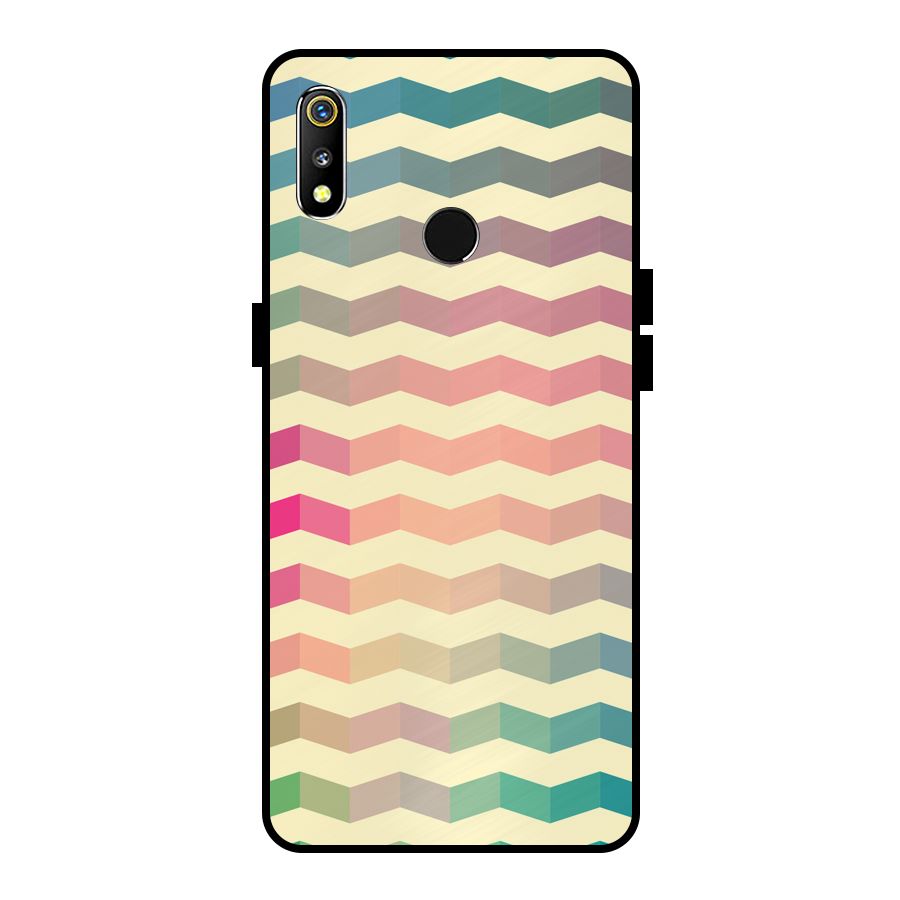 Seamless ZigZag Design Metal Back Case for Realme 3i