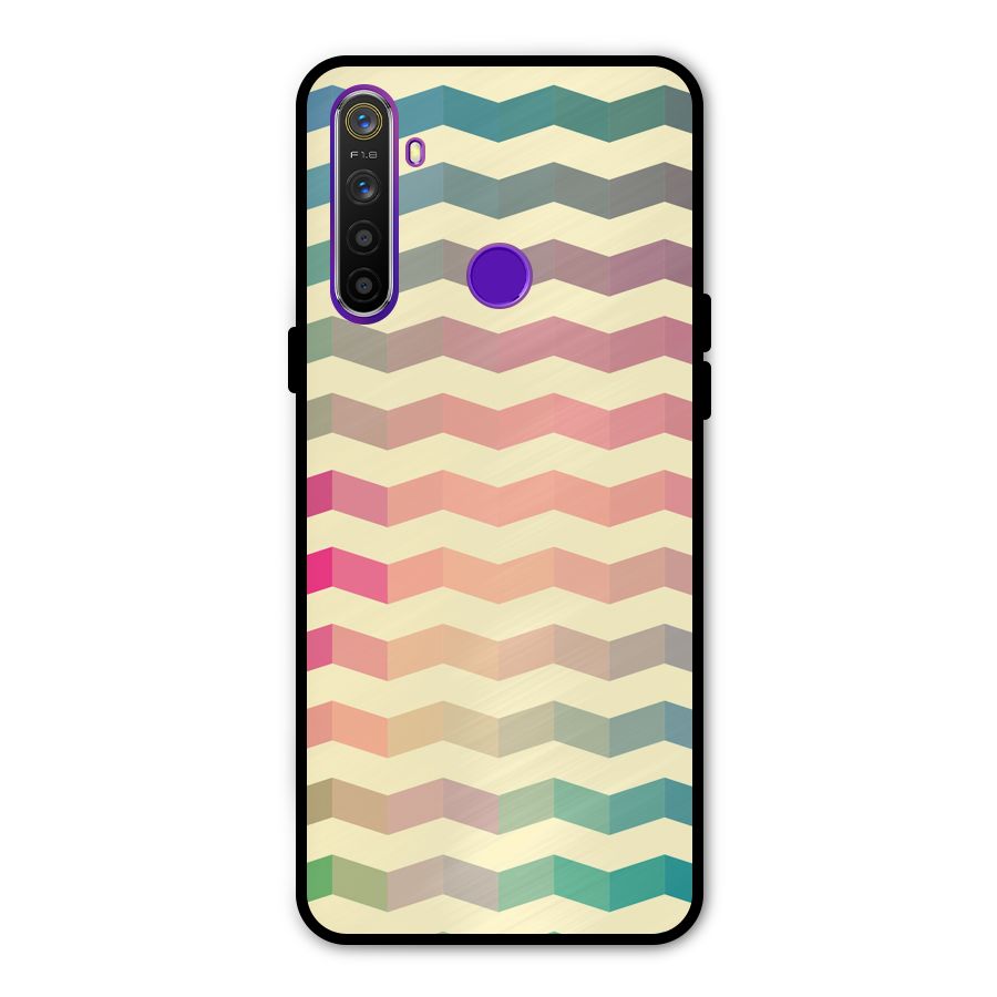 Seamless ZigZag Design Metal Back Case for Realme 5