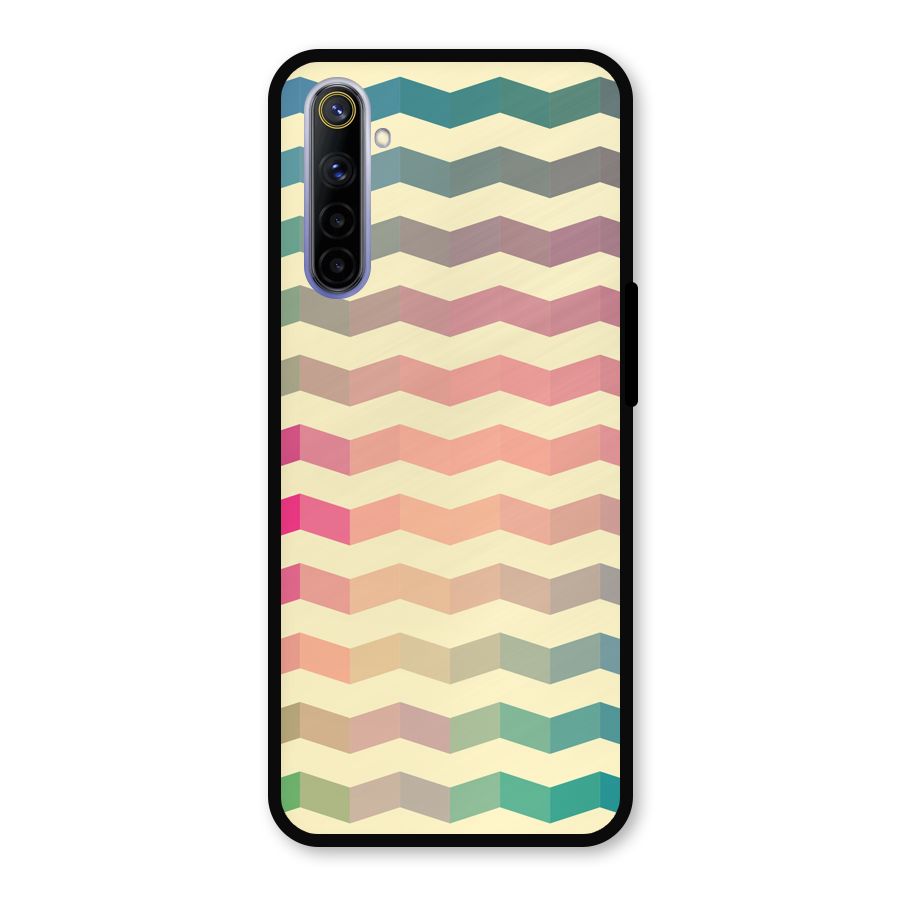 Seamless ZigZag Design Metal Back Case for Realme 6
