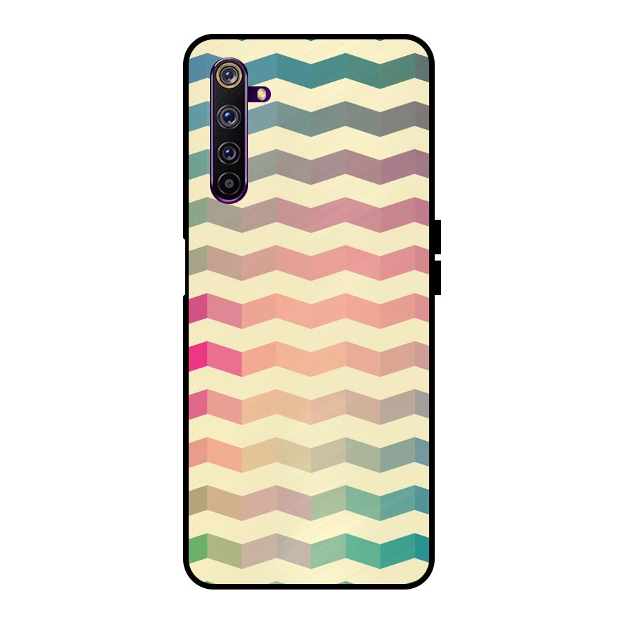 Seamless ZigZag Design Metal Back Case for Realme 6 Pro