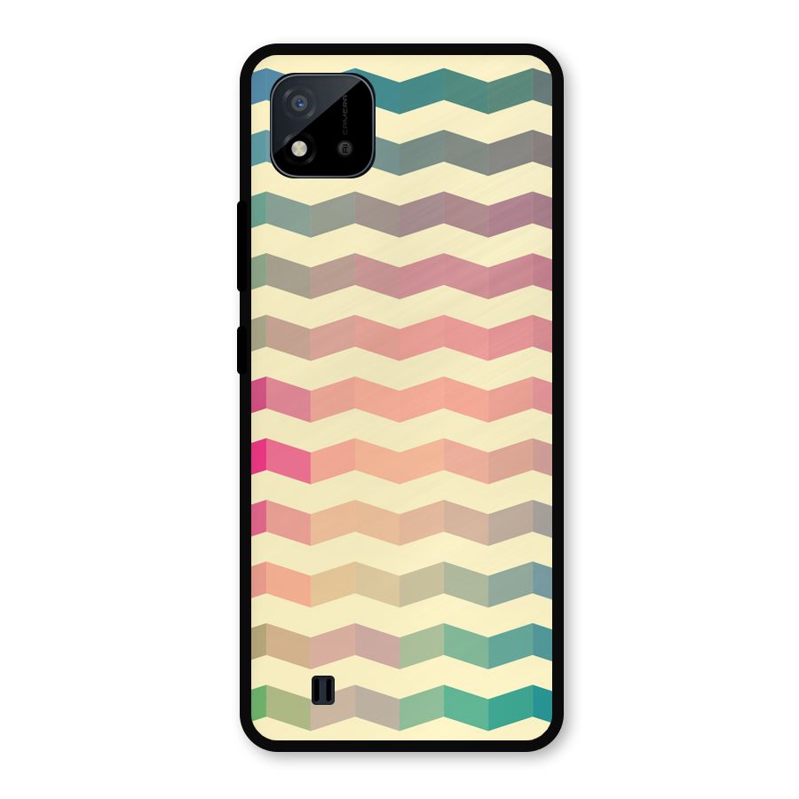 Seamless ZigZag Design Metal Back Case for Realme C11 2021