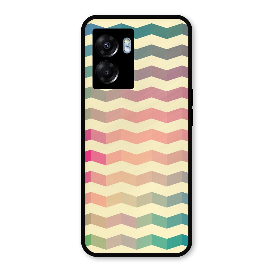 Seamless ZigZag Design Metal Back Case for Realme Narzo 50 5G