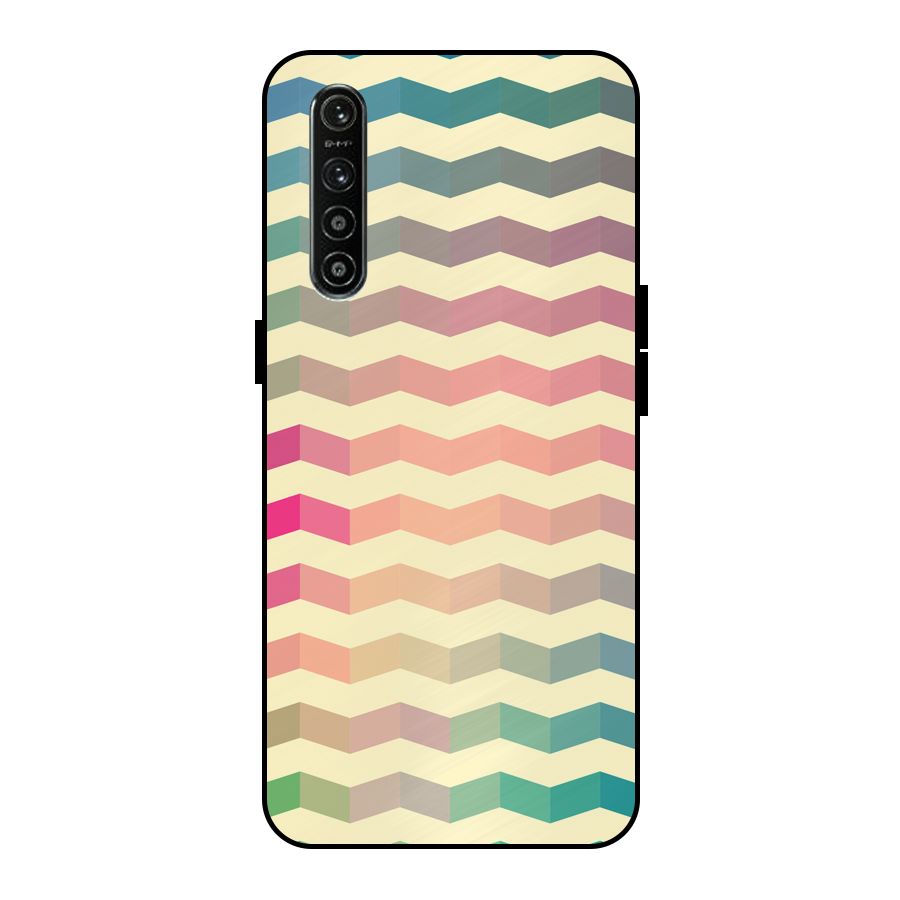 Seamless ZigZag Design Metal Back Case for Realme XT