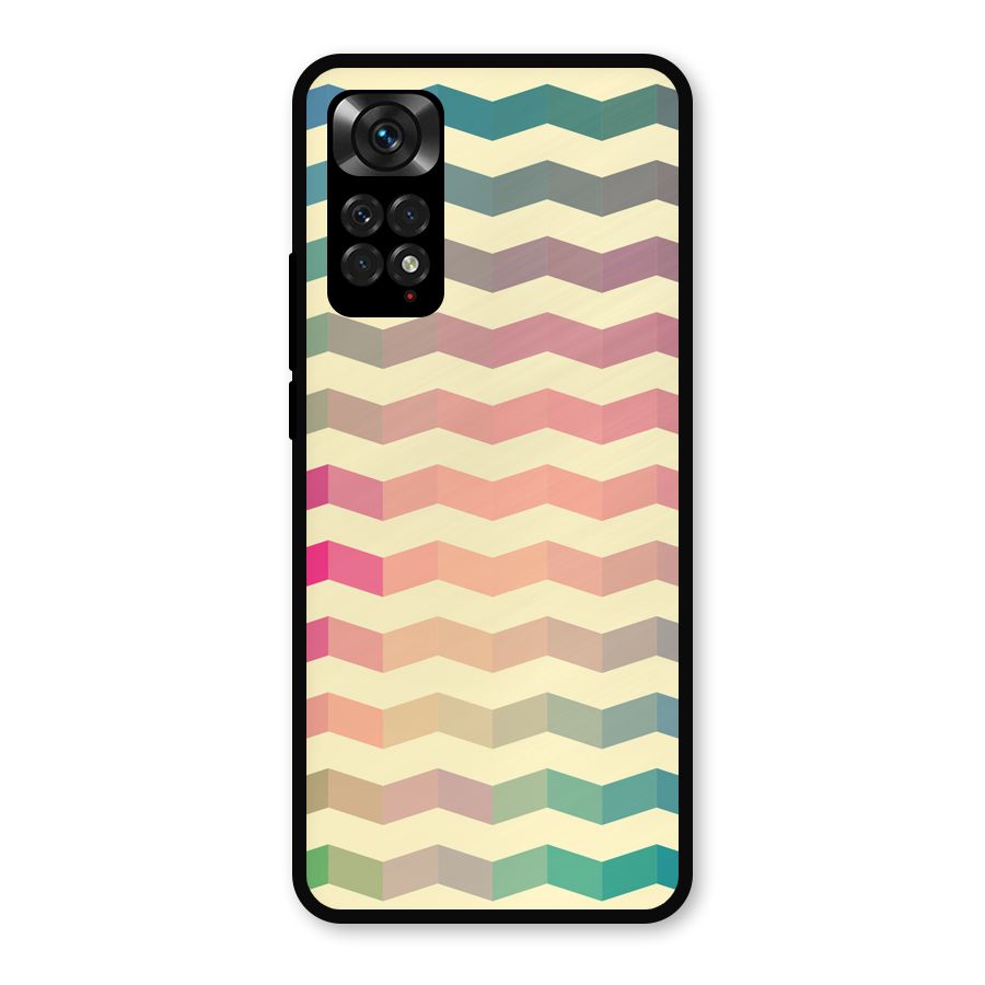 Seamless ZigZag Design Metal Back Case for Redmi Note 11s