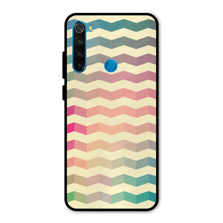 Seamless ZigZag Design Metal Back Case for Redmi Note 8