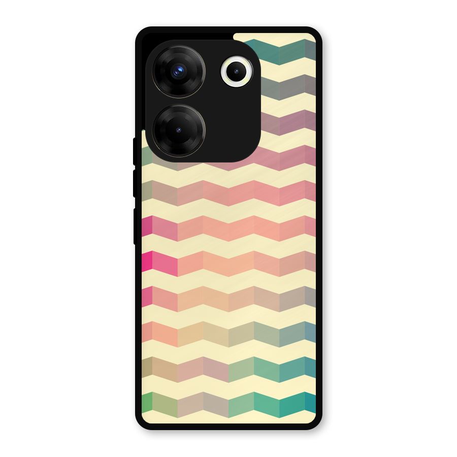 Seamless ZigZag Design Metal Back Case for Tecno Camon 20