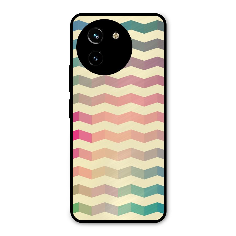 Seamless ZigZag Design Metal Back Case for Vivo T3x