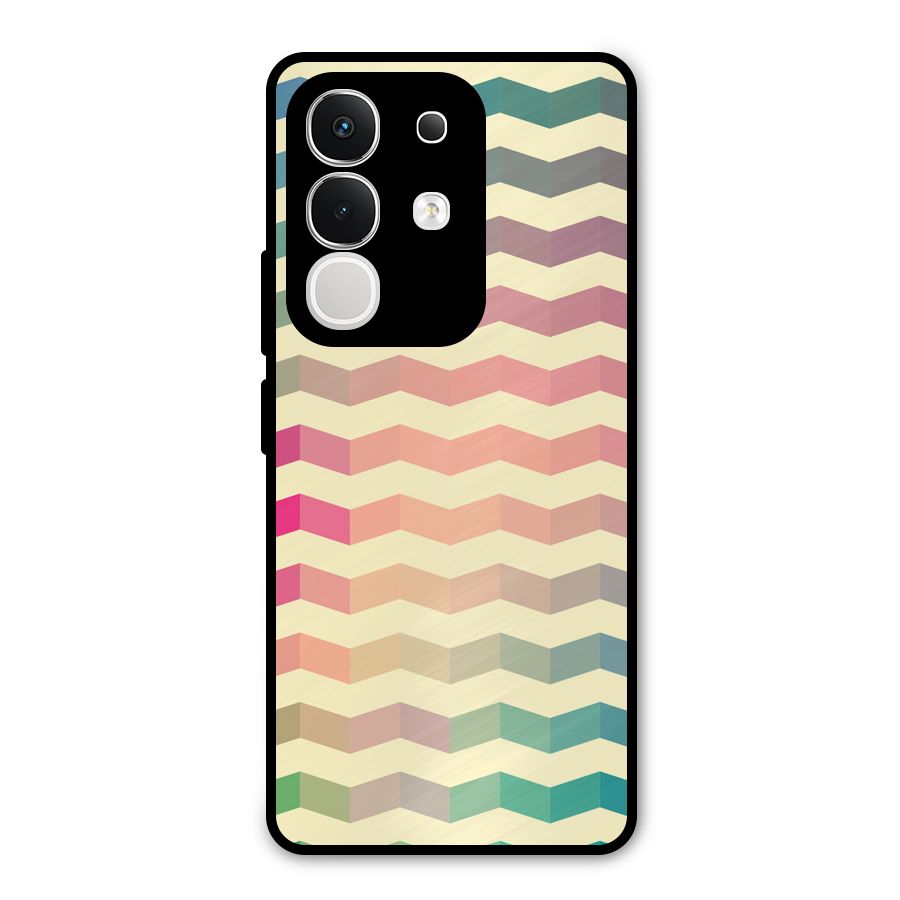 Seamless ZigZag Design Metal Back Case for Vivo T4x