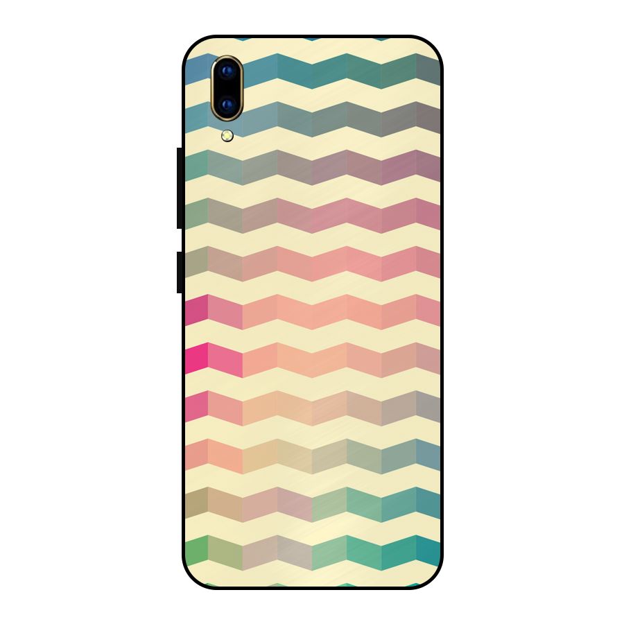 Seamless ZigZag Design Metal Back Case for Vivo V11 Pro