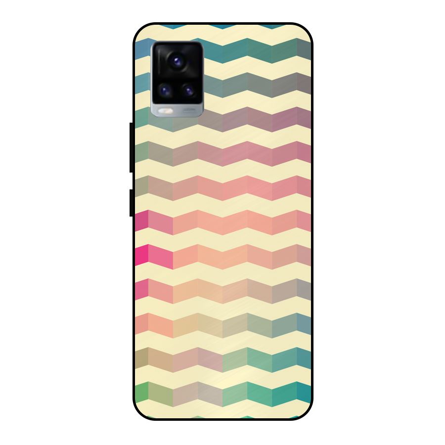 Seamless ZigZag Design Metal Back Case for Vivo V20 2021