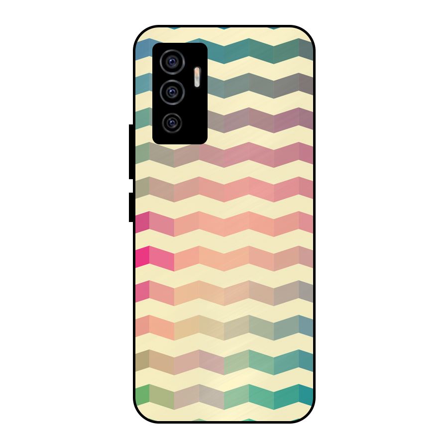 Seamless ZigZag Design Metal Back Case for Vivo V23e