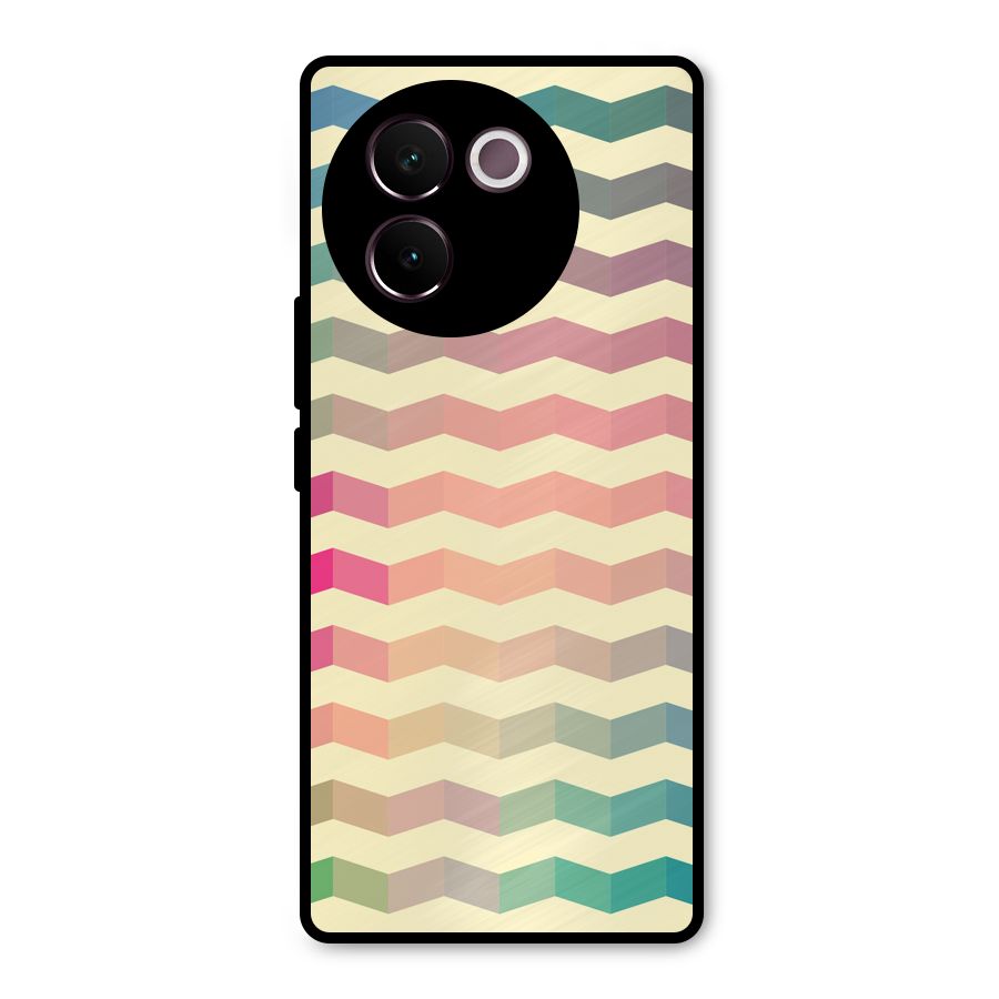 Seamless ZigZag Design Metal Back Case for Vivo V30e