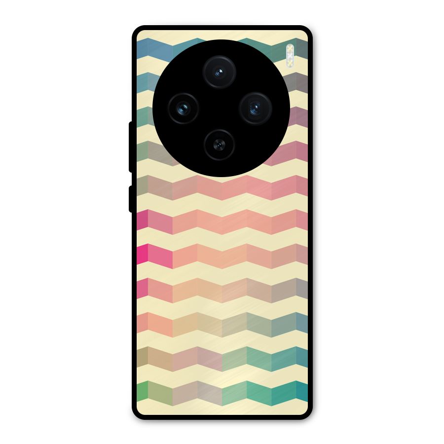 Seamless ZigZag Design Metal Back Case for Vivo X100