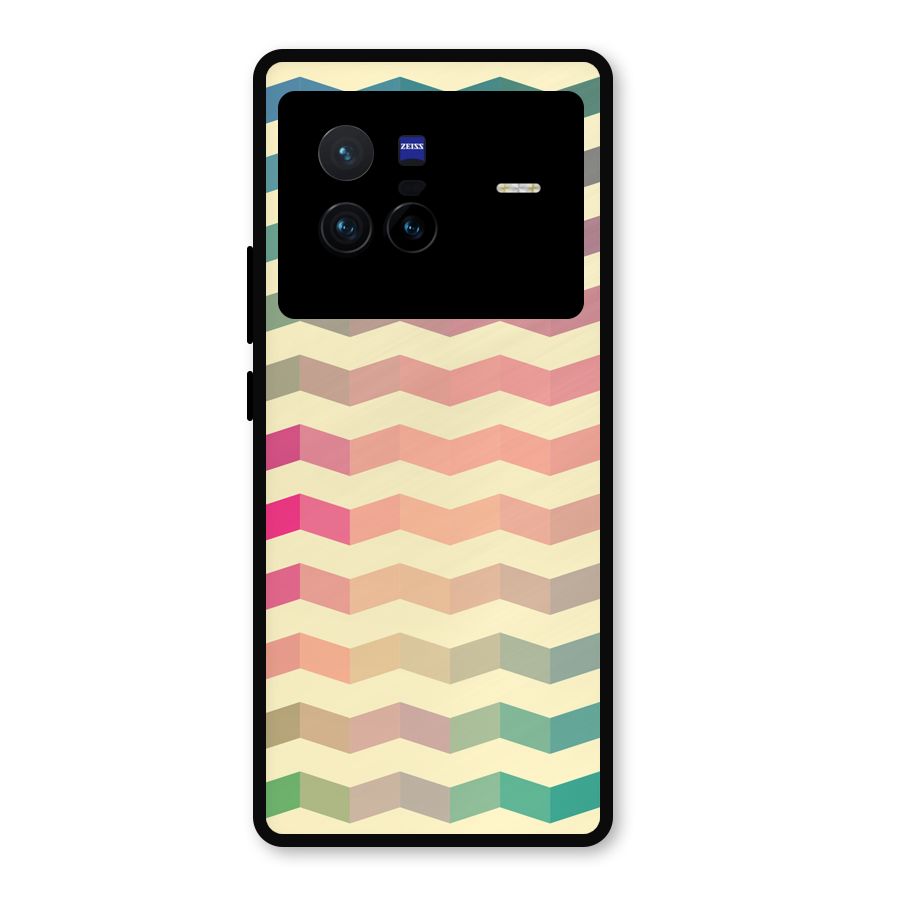 Seamless ZigZag Design Metal Back Case for Vivo X80