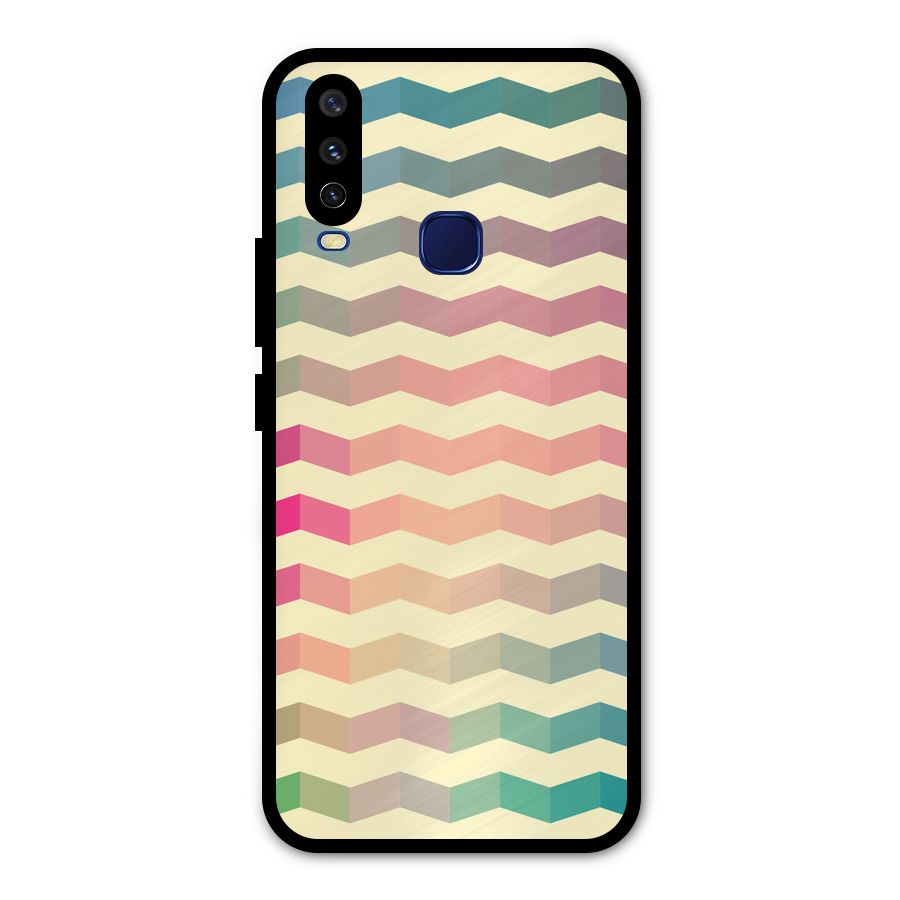 Seamless ZigZag Design Metal Back Case for Vivo Y15