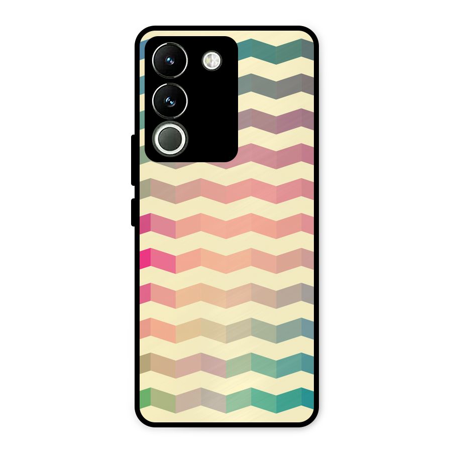 Seamless ZigZag Design Metal Back Case for Vivo Y200