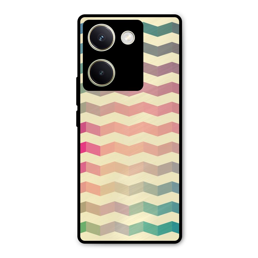 Seamless ZigZag Design Metal Back Case for Vivo Y200 Pro