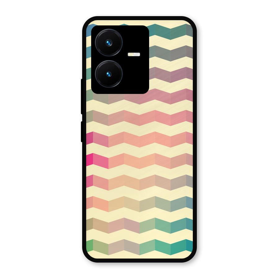 Seamless ZigZag Design Metal Back Case for Vivo Y22