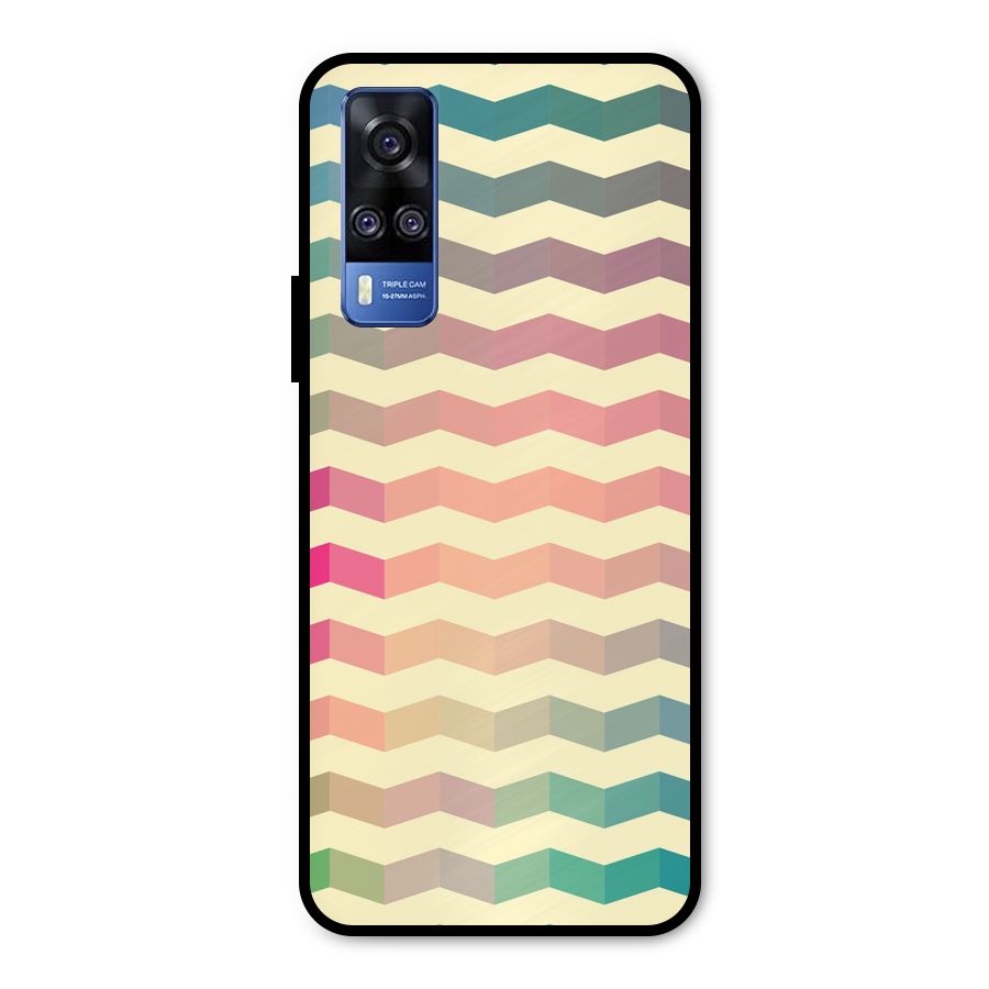 Seamless ZigZag Design Metal Back Case for Vivo Y31