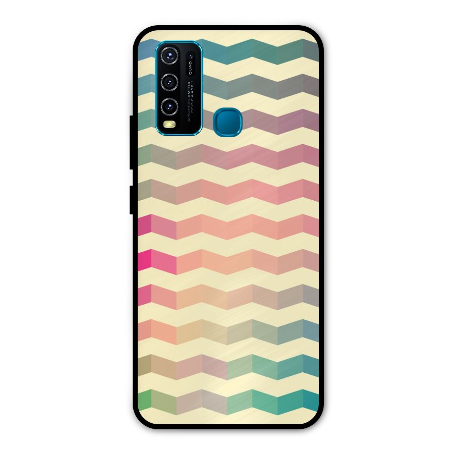 Seamless ZigZag Design Metal Back Case for Vivo Y50