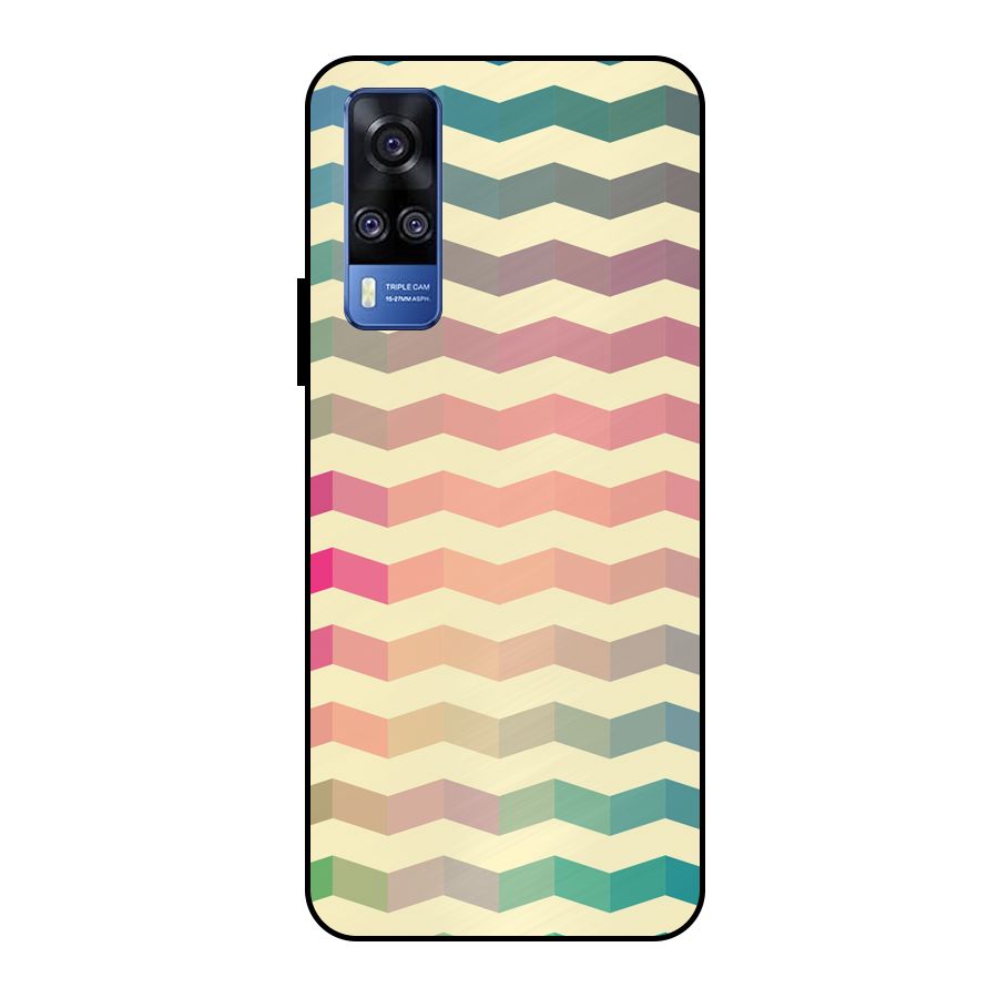 Seamless ZigZag Design Metal Back Case for Vivo Y51
