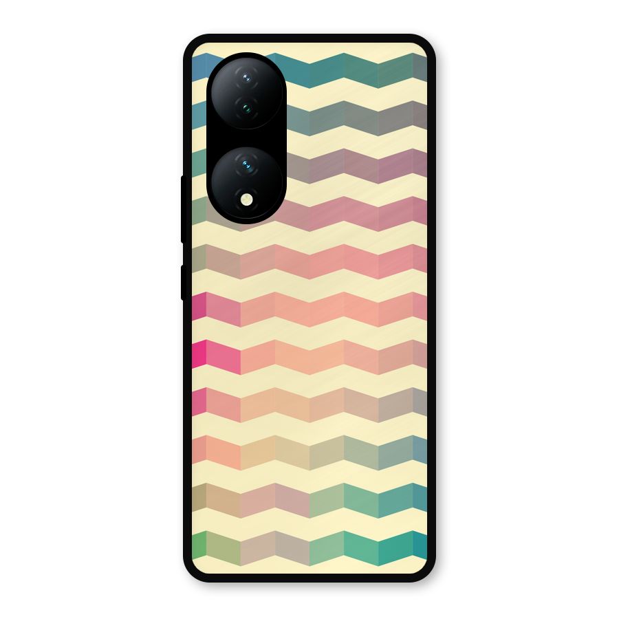 Seamless ZigZag Design Metal Back Case for iQOO Z7s