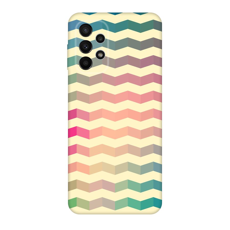 Seamless ZigZag Design Original Polycarbonate Back Case for Galaxy A23