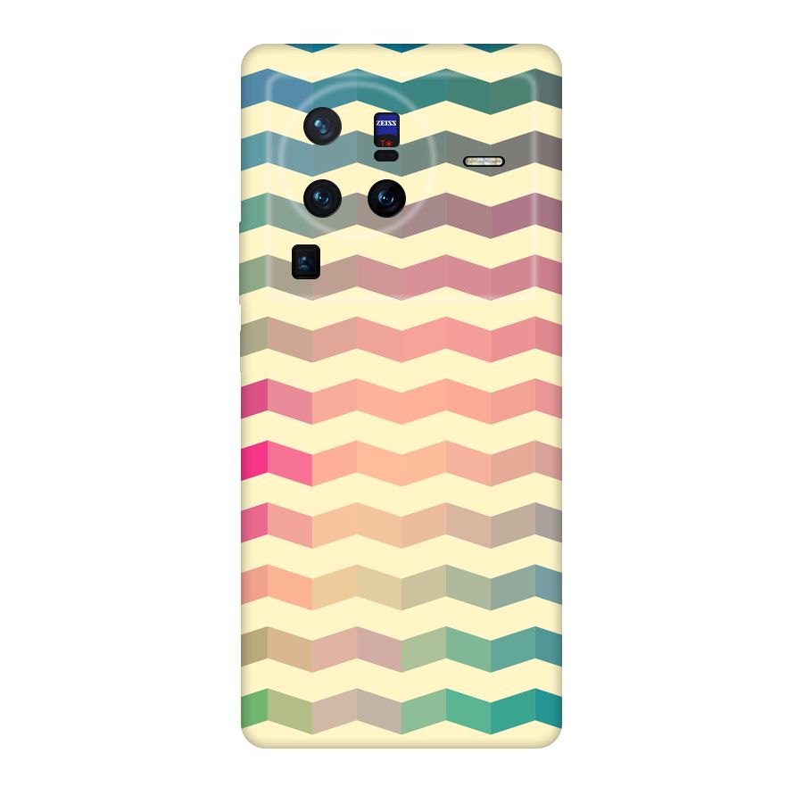 Seamless ZigZag Design Original Polycarbonate Back Case for Vivo X80