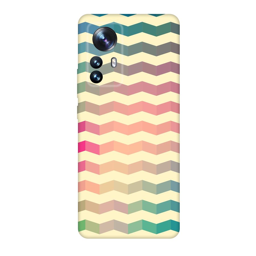 Seamless ZigZag Design Original Polycarbonate Back Case for Xiaomi 12 Pro