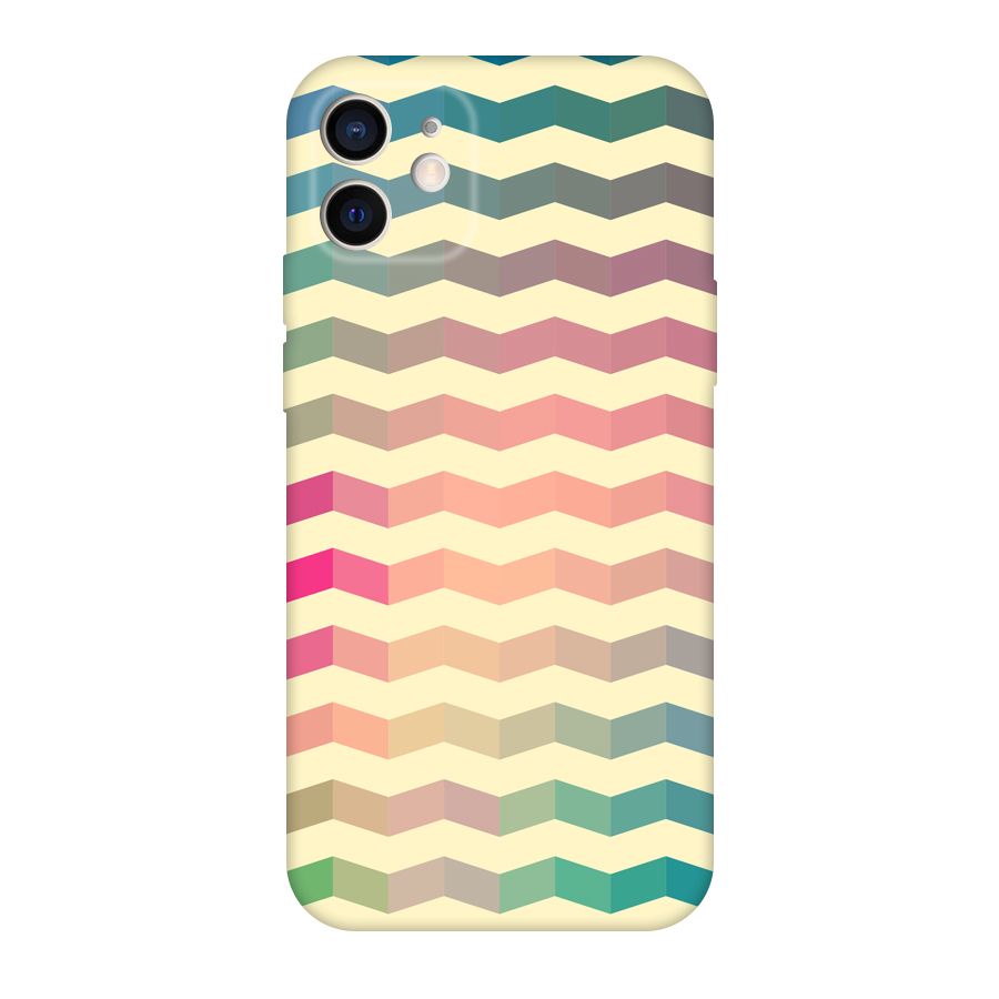 Seamless ZigZag Design Original Polycarbonate Back Case for iPhone 12