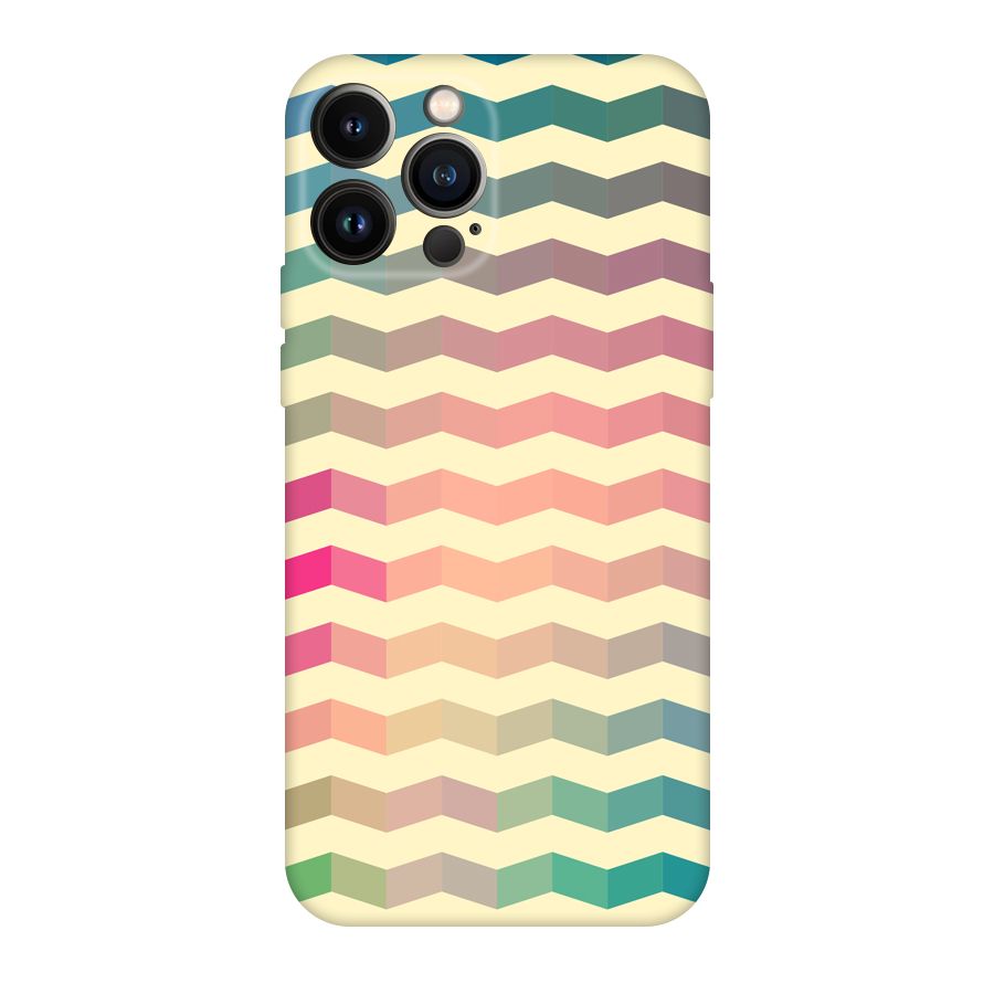 Seamless ZigZag Design Original Polycarbonate Back Case for iPhone 13 Pro Max
