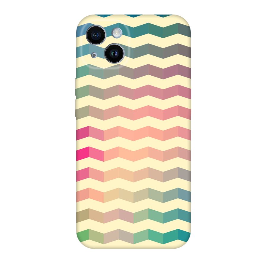 Seamless ZigZag Design Original Polycarbonate Back Case for iPhone 14