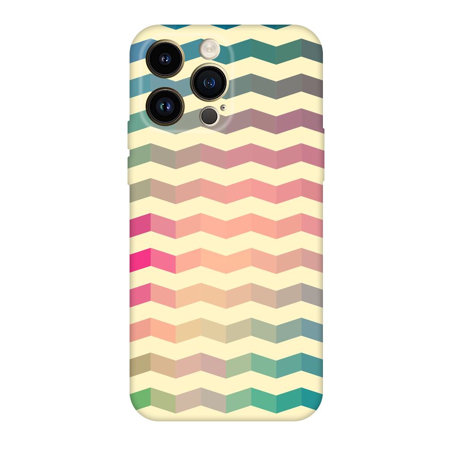 Seamless ZigZag Design Original Polycarbonate Back Case for iPhone 14 Pro Max