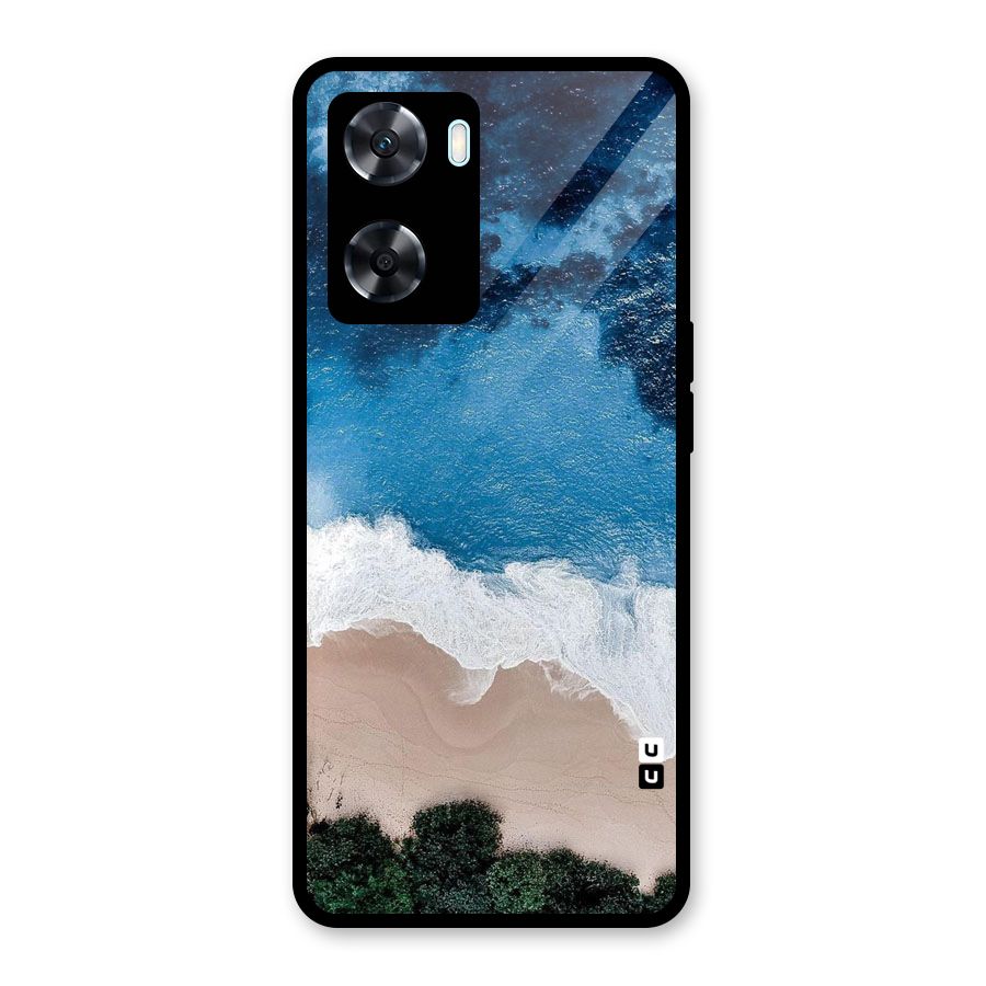 Seaside Glass Back Case for Oppo A77s