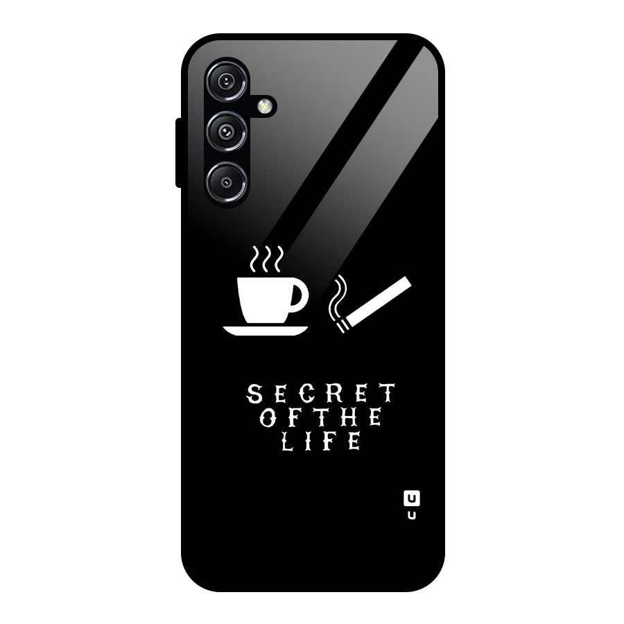 Secrate of Life Glass Back Case for Galaxy M34 5G