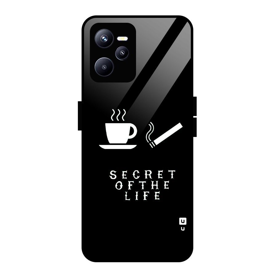 Secrate of Life Glass Back Case for Realme C35