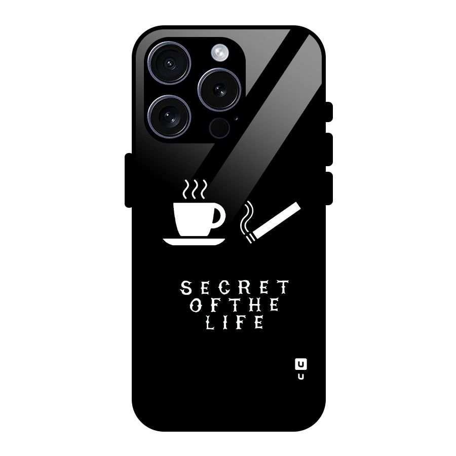 Secrate of Life Glass Back Case for iPhone 15 Pro