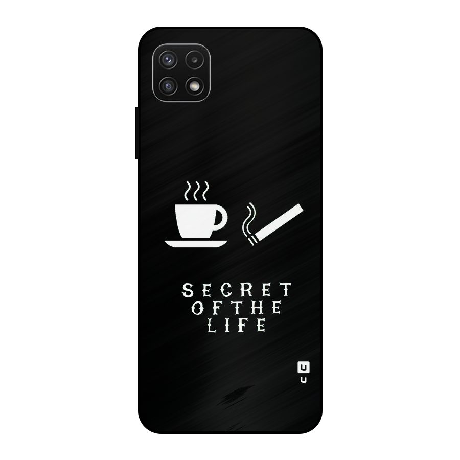 Secrate of Life Metal Back Case for Galaxy A22 5G
