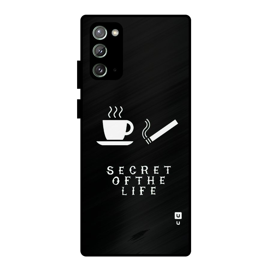 Secrate of Life Metal Back Case for Galaxy Note 20