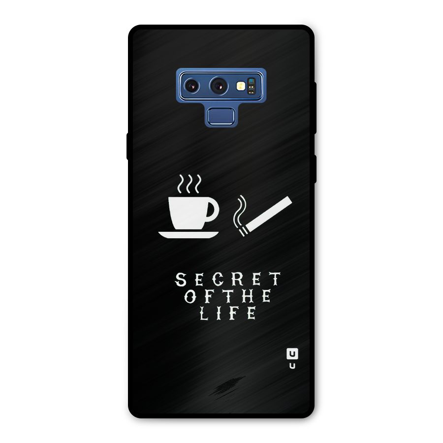 Secrate of Life Metal Back Case for Galaxy Note 9