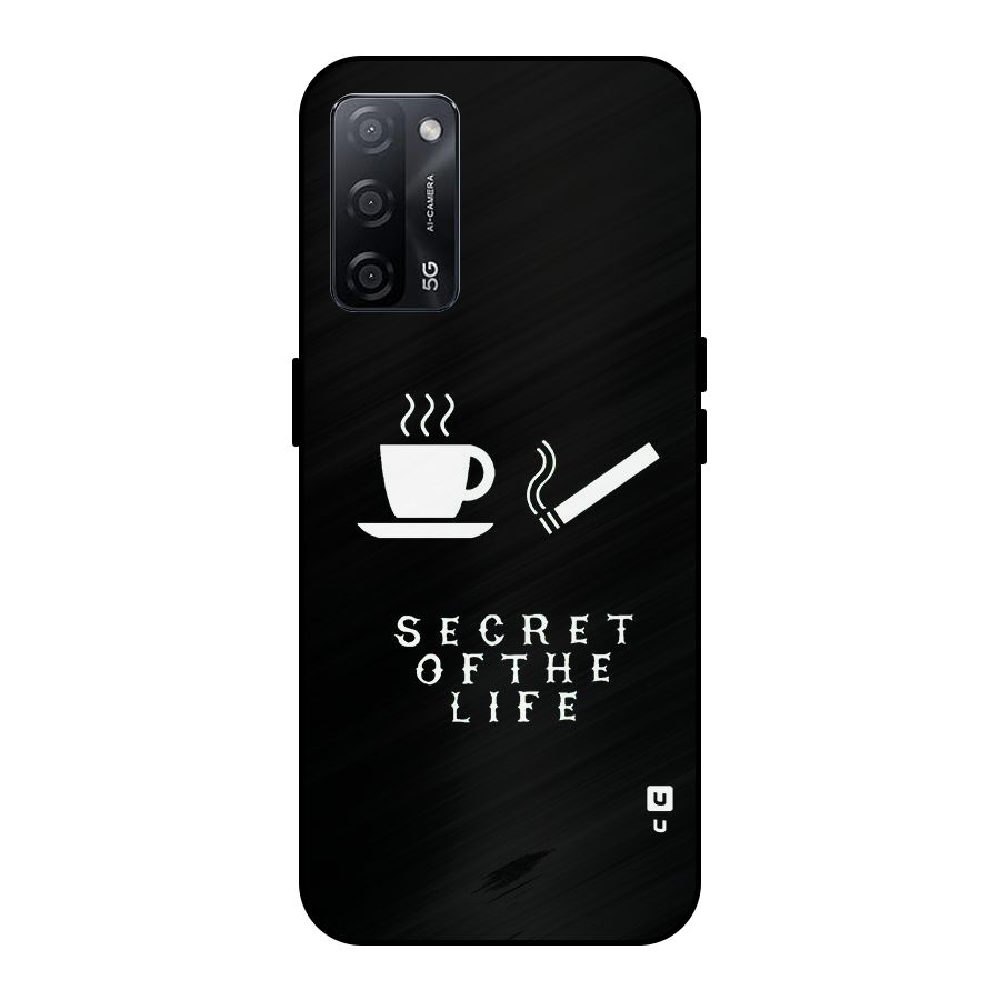 Secrate of Life Metal Back Case for Oppo A53s 5G