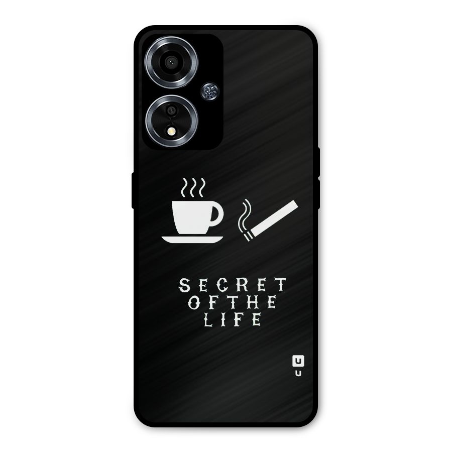 Secrate of Life Metal Back Case for Oppo A59