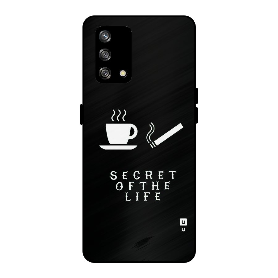 Secrate of Life Metal Back Case for Oppo F19