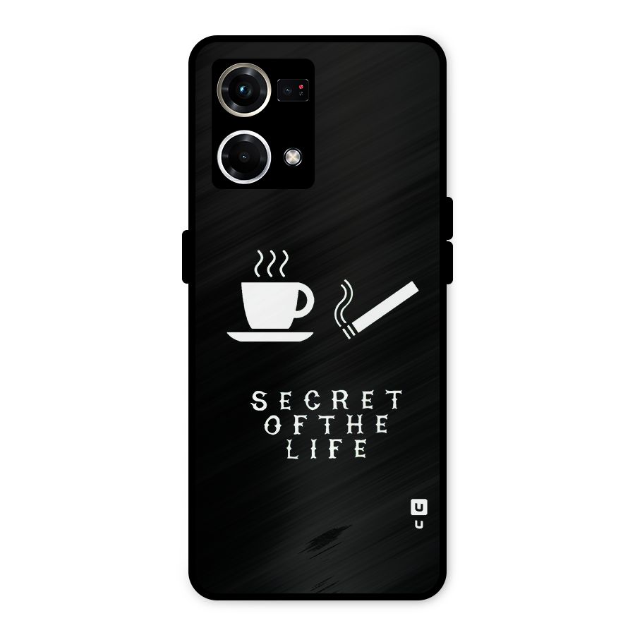 Secrate of Life Metal Back Case for Oppo F21 Pro 4G