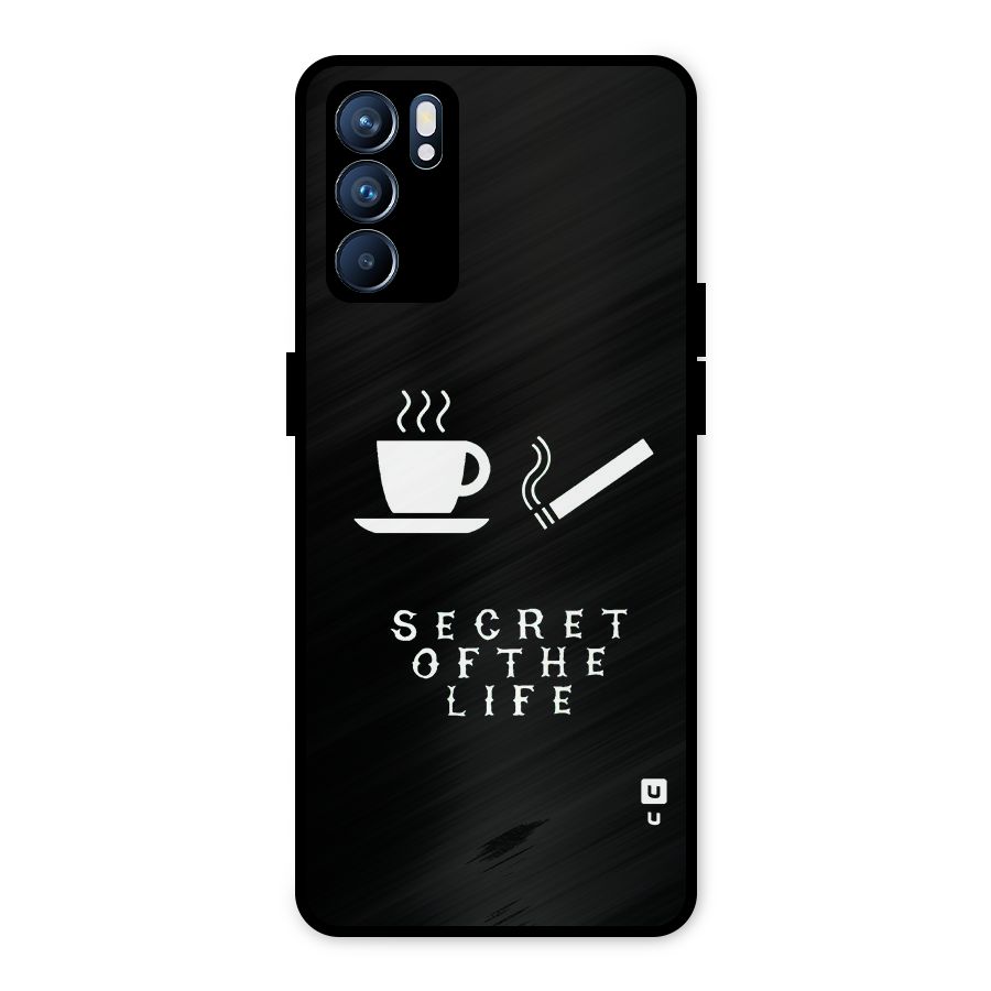 Secrate of Life Metal Back Case for Oppo Reno6 5G