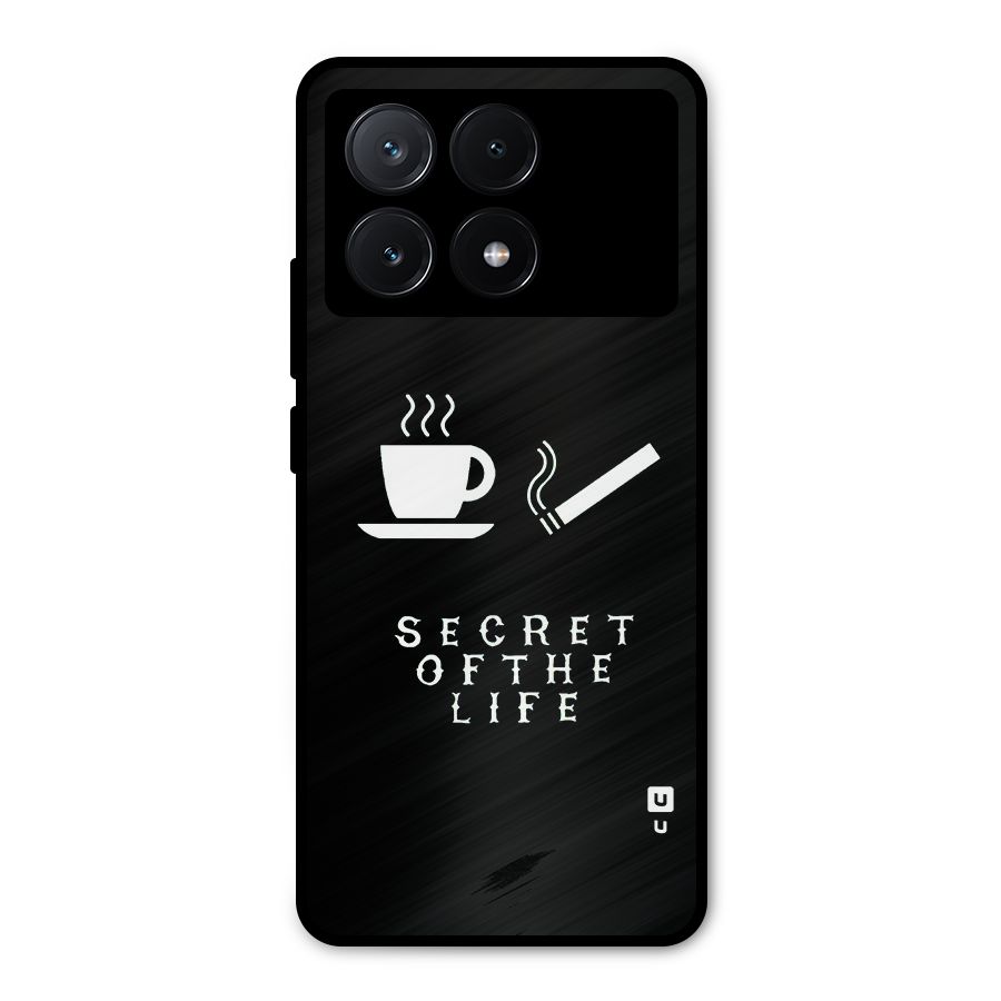 Secrate of Life Metal Back Case for Poco X6 Pro