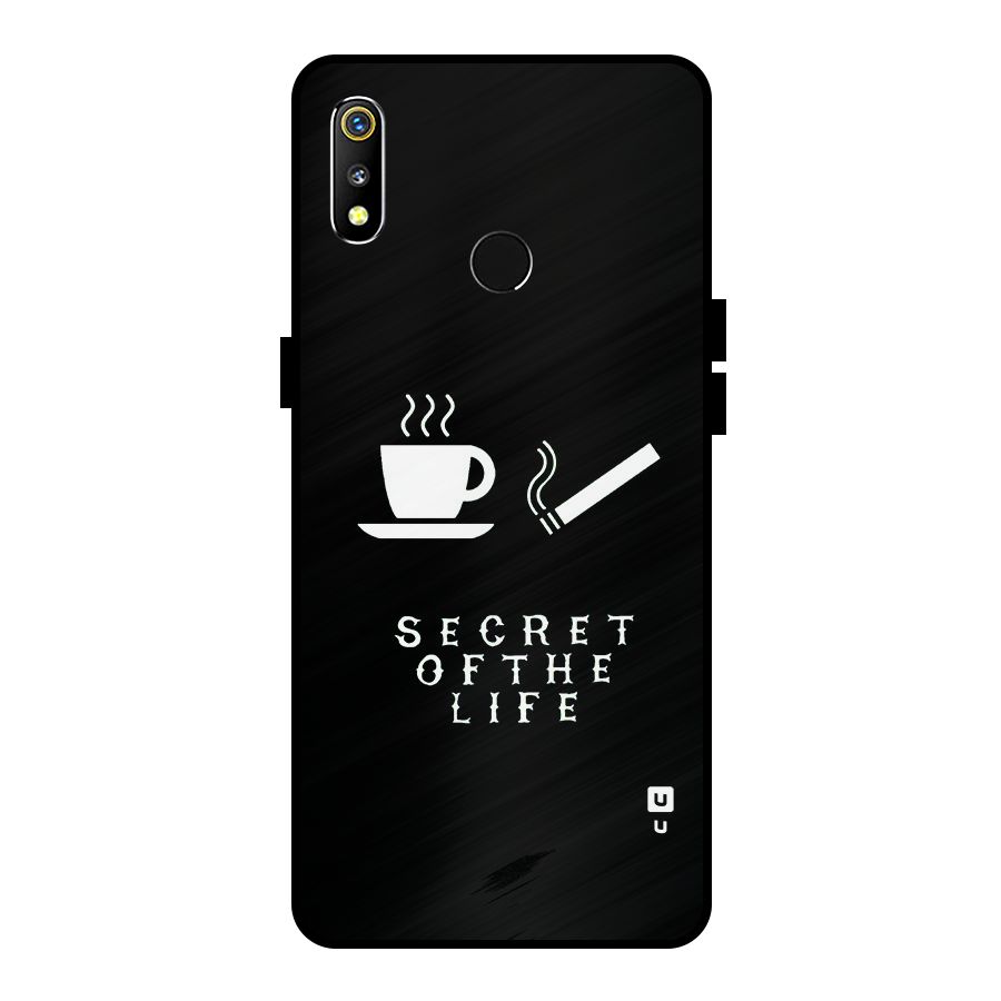 Secrate of Life Metal Back Case for Realme 3i