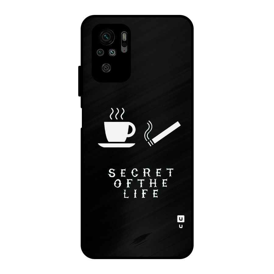 Secrate of Life Metal Back Case for Redmi Note 10S